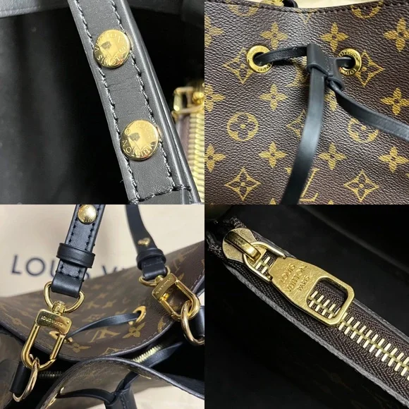 Louis Vuitton Black Monogram Neonoe MM Handbag - Picture 9 of 16